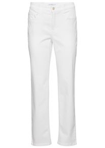 Bequeme Jeans MAC "Stella", Damen, Gr. 46, L&auml;nge 34, wei&szlig; (wei&szlig; denim), Denim/Jeans, Obermaterial: 91% Baumwolle, 7% Elastomultiester, 2% Elasthan, comfort fit kn&ouml;chellang, Jeans Bequeme Jeans, Gerader Beinverlauf