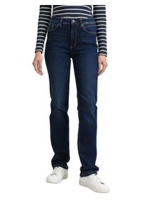Straight-Jeans Tom Tailor "Style ELVA", Damen, Gr. 26, L&auml;nge 32, grau (clean schwarz stone), Denim/Jeans, Obermaterial: 92% Baumwolle, 6% Polyester, 2% Elasthan. Futter: 65% Baumwolle, 35% Polyester, unifarben, straight fit lang, Jeans Straight-Jeans, mit Stretch
