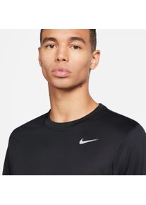 Trainingsshirt Nike "DRI-FIT LEGEND MENS LONG-SLEEVE FIT", Herren, Gr. L, schwarz (schwarz, matte silber), Obermaterial: 100% Polyester, Rundhals, Shirts Trainingsshirt, lockere Passform, Rundhalsausschnitt, f&uuml;r Fitness