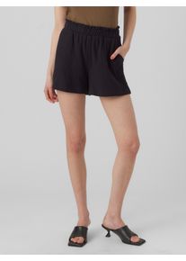 V&eacute;ro Moda Shorts VERO MODA "VMNATALI HW SHORTS NOOS", Damen, Gr. L (40), N-Gr, schwarz, Web, Obermaterial: 100% Baumwolle, unifarben, relaxed fit kurz, Hosen Shorts