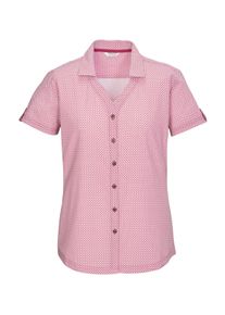 Funktionshemd Killtec "KOS 46 WMN WVN SHRT", Damen, Gr. 48, Normalgr&ouml;&szlig;en, rot (weinrot), Oberstoff: 92% Polyester, 8% Elasthan, Hemden Funktionshemd, Schnelltrocknende Funktionsbluse mit Stretch und All Over-Print