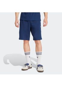 Shorts adidas originals "ESSENTIALS TREFOIL", Herren, Gr. XXL, N-Gr, blau (night indigo, normal, gr.), Obermaterial: 100% Baumwolle, Hosen Shorts, Essential Sweat Shorts mit Logo, aus weichem French-Terry Material