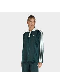 Langarmshirt adidas originals "adidas originals WINTERISED LONGSLEEVE TRIKOT", Damen, Gr. S, aurora ivy, Obermaterial: 100% Polyester, Shirts Langarmshirt, Winterised Fu&szlig;balltrikot, Mischung aus Velours und H&auml;kelstoff