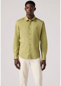 Levi's Jeanshemd LEVI'S "BATTERY HM SHIRT SLIM", Herren, Gr. XXL, N-Gr, gr&uuml;n (sage), Denim/Jeans, Obermaterial: 98% Baumwolle, 2% Elasthan, slim fit, Hemden Jeanshemd, mit Logobadge