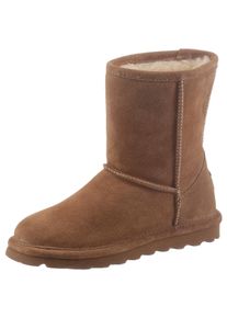 Winterboots Bearpaw "ELLE YOUTH", M&auml;dchen, Gr. 30, cognac, Nubukleder, Schuhe Winterboots, Winterstiefel, Schlupfstiefel zum Schlupfen