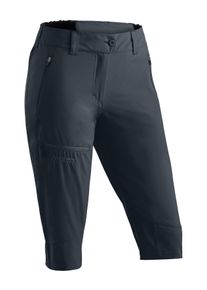 Outdoorhose Maier Sports "Lulaka Capri Loop", Herren, Gr. 46, Normalgr&ouml;&szlig;en, grau, 100% Polyester, Hosen Outdoorhose, Damen Wanderhose, elastische Funktionshose mit 3 Taschen, Regular Fit