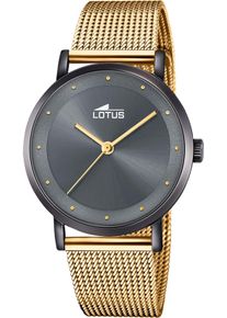 Quarzuhr Lotus, gold (goldfarben), Armbanduhren, Damen, Quarzuhr, Armbanduhr, Damenuhr, Edelstahlarmband