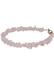 Armband Firetti "Schmuck Geschenk Steinarmband", bunt (gelbgoldfarben, rosa, rosa), Armb&auml;nder, Damen, 20cm, Messing, Armband, Made in Germany - mit Granat, Karneol oder Rosenquarz