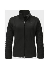 Sch&ouml;ffel Fleecejacke SCH&Ouml;FFEL "Fleece Jacket Leona3", Damen, Gr. 50, schwarz (9990, schwarz), Oberstoff: 100% Polyester, regular fit, hoch geschlossener Ausschnitt, Jacken Fleecejacke