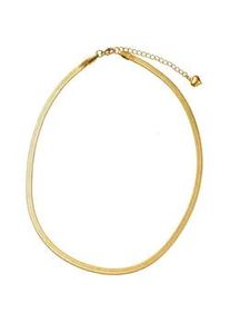 Collier Firetti "Schmuck Geschenk Halsschmuck Halskette Schlangenkette", gold (gelbgoldfarben), Halsketten, Damen, Edelstahl, L: 44,5 B: 4mm, Collier, Made in Germany, B:4mm
