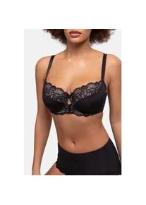 B&uuml;gel-BH Dorina "Celine", Damen, Gr. 95, Cup D, schwarz, Obermaterial: 58% Polyamid, 26% Polyester, 16% Elasthan, unifarben, BHs B&uuml;gel-BH, mit Spitzendetails, verstellbare Tr&auml;ger