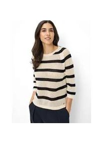 Strickpullover Brax "Style NALA", Damen, Gr. 36, navy, Strick, 100% Baumwolle, Rundhals, Pullover Strickpullover