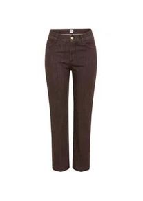 5-Pocket-Jeans Brax "Style MAY S", Damen, Gr. 44K (22), Kurzgr&ouml;&szlig;en, dunkelbraun, Denim/Jeans, 92% Baumwolle, 6% Polyester, 2% Elasthan, Jeans 5-Pocket-Jeans