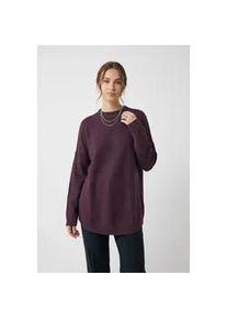 V&eacute;ro Moda Strickpullover VERO MODA "VMPLAZA LS HIGHNECK LONG PULLOVER GA BOO", Damen, Gr. S, winetasting detail:melange, Strick, Obermaterial: 64% Polyester, 19% Polyacryl, 8% Nylon, 5% Wolle, 4% Elasthan, meliert, oversize Po-bedeckend, hoch geschlossener Ausschnitt, Strickb&uuml;ndchen, Pullover Strickpullover