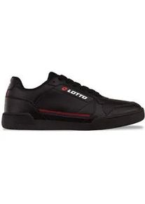 Sneaker Lotto, Damen, Gr. 46, rot (schwarz, rot), Kunstfaser, Synthetik, clean, Schuhe Sneaker, - besonders vielseitig zu kombinieren
