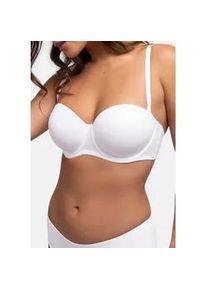 Balconette-BH Dorina "Michelle", Damen, Gr. 70, Cup C, wei&szlig;, Obermaterial: 64% Polyamid, 26% Polyester, 10% Elasthan, unifarben, bequem, BHs Balconette-BH, mit vorgeformten Cups, abnehmbare Tr&auml;ger