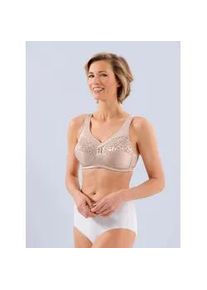 Entlastungs-BH SuSa, Damen, Gr. 80, Cup E, beige (puder), 89% Polyamid, 11% Elasthan, BHs Entlastungs-BH