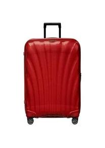Hartschalen-Trolley Samsonite "C-LITE, verschiedene Gr&ouml;&szlig;en und Farben", Gr. B/H/T: 51cm x 75cm x 31cm 94 l, rot (chili rot), Polypropylen, unifarben, Koffer, Reisekoffer Aufgabegep&auml;ck Trolley TSA-Zahlenschloss Made in Europe