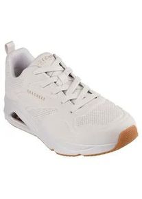Sneaker Skechers "TRES-AIR UNO", Herren, Gr. 43, wei&szlig; (sanftes wei&szlig;), Lederimitat, Schuhe Sneaker, Freizeitschuh, Halbschuh, Schn&uuml;rschuh mit Skech-Air-Luftpolsterung