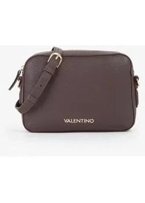 Mini Bag Valentino BAGS "BRIXTON", Damen, Gr. B/H/T: 23cm x 17cm x 6cm, dunkelbraun, Lederimitat, Taschen, Damen Handtasche, Kamerabag mit Logoverzierung