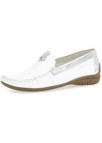Mokassin Gabor "Mokassin", Damen, Gr. 40,5, wei&szlig;, Schuhe Mokassin
