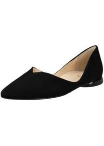 H&ouml;gl Ballerina H&Ouml;GL "H&ouml;gl Ballerinas Veloursleder", Damen, Gr. 37, schwarz, schwarz, Veloursleder, Schuhe Ballerina