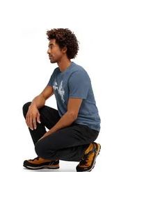 T-Shirt Maier Sports "Tilia Pique M", Herren, Gr. 6XL, blau (jeansblau), 100% Polyester, Rundhals, Shirts T-Shirt, Herren Funktionsshirt, Freizeitshirt mit Aufdruck