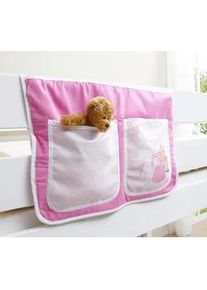Betttasche Ticaa, pink, B:56cm H:32cm, Baumwolle, Taschen