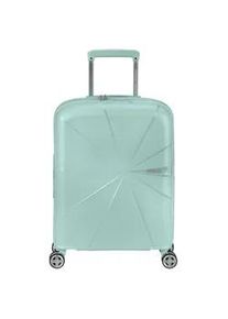 Hartschalen-Trolley American Tourister "STARVIBE, in verschiedenen Farben und Gr&ouml;&szlig;en", Gr. B/H/T: 40cm x 55cm x 20cm 37 l, blau (metallic surf blau), Polypropylen, unifarben, Koffer, Handgep&auml;ck-Koffer Reisegep&auml;ck Koffer TSA-Zahlenschloss