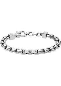 Giorgio Armani Edelstahlarmband ARMANI EXCHANGE "Schmuck Geschenk Edelstahl Armschmuck", silber (edelstahlfarben), Armb&auml;nder, Damen, 23,5cm, Edelstahl, Edelstahlarmband