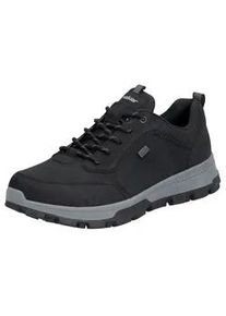 Sneaker Rieker, Herren, Gr. 44, schwarz, Lederimitat, Textil, Schuhe Sneaker, Outdoorschuh, Halbschuh, Schn&uuml;rschuh mit TEX-Membran, Topseller