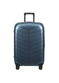 Hartschalen-Trolley Samsonite "ATTRIX, verschiedene Gr&ouml;&szlig;en und Farben", Gr. B/H/T: 46cm x 69cm x 27cm 73 l, blau (steel blau), Polypropylen, Strukturmuster, Koffer, Hartschalen-Koffer Reisegep&auml;ck TSA-Schloss Volumenerweiterung bei S