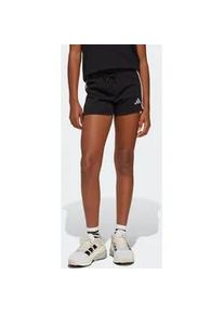 Shorts Adidas SPORTSWEAR "ESSENTIALS KIDS", M&auml;dchen, Gr. 152, N-Gr, schwarz-wei&szlig; (schwarz, wei&szlig;), Obermaterial: 55% Baumwolle, 36% Polyester, 9% Viskose, Hosen Shorts, f&uuml;r Kinder und Teens, sportlicher Look mit 3-Streifen