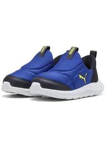 Sneaker Puma "Fun Racer 2 SLIPTECHTM Schuhe Kinder", Kinder, Gr. 23, gelb (vivid blau lemon sherbert gelb), Obermaterial: Textil, Synthetik; Futter: Textil; Innensohle: Textil; Laufsohle: Synthetik, Schuhe Sneaker