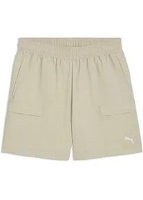 Shorts Puma "WARDROBE ESS Relaxed 6" Cargoshorts Herren", Damen, Gr. XL, Normalgr&ouml;&szlig;en, pebble gray beige, Obermaterial: 100% Nylon; Seitentasche &ndash; Oben: 100% Polyester; Seitentasche &ndash; Unten: 100% Nylon; R&uuml;cktaschenbeutel: 100% Polyester, unifarben, relaxed fit, Hosen Shorts
