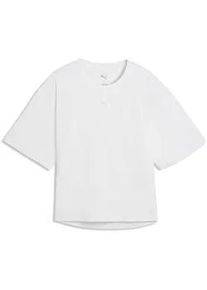 Trainingsshirt Puma "CLOUDSPUN Relaxed T-Shirt Damen", Damen, Gr. XL, wei&szlig;, Obermaterial: 6% Elasthan, 94% Polyester, relaxed fit, Rundhals, Shirts