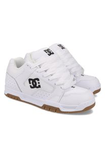Sneaker DC Shoes "DC COILER", Herren, Gr. 44, wei&szlig;, schwarz, Leder, Synthetik, Schuhe Sneaker