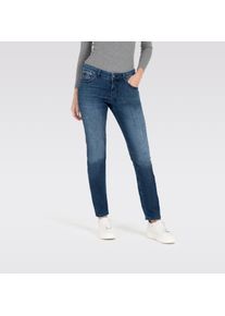 Slim-fit-Jeans MAC, Damen, Gr. 46, L&auml;nge 32, blau (modern blau used), Denim/Jeans, Obermaterial: 56% Baumwolle, 16% Polyester, 15% Hanf, 11% Lyocell, 2% Elasthan, slim fit, Jeans Slim-fit-Jeans