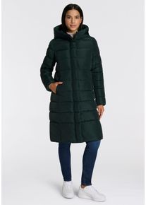 Steppmantel Only "ONLTINA &ndash; Puffermantel mit Premium-F&uuml;llung und verdecktem Zipper", Damen, Gr. XL, gr&uuml;n (scarab), Web, Obermaterial: 100% Polyester, unifarben, regular fit, M&auml;ntel Steppmantel, regular fit, casual, Steppware, Kunstfaser, hochschlie&szlig;end