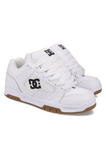 Sneaker DC Shoes "DC COILER", Herren, Gr. 47, wei&szlig;, schwarz, Leder, Synthetik, Schuhe Sneaker