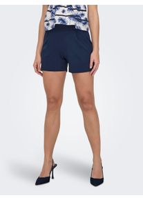 Jacqueline de Yong Shorts JDY "JDYGEGGO SHORTS JRS NOOS", Damen, Gr. M (38), N-Gr, schwarz (schwarz iris detail:schwarz button), Jersey, Obermaterial: 95% Polyester, 5% Elasthan, unifarben, regular fit kurz, Hosen Shorts