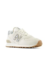 Sneaker New Balance "WL574", Damen, Gr. 42,5, wei&szlig; (sanftes wei&szlig;), Leder, Textil, Schuhe Sneaker