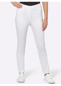 Jeansjeggings Classic Basics, Damen, Gr. 46, Normalgr&ouml;&szlig;en, wei&szlig;, 98% Baumwolle, 2% Elasthan, unifarben, lang, Jeans Jeansjeggings