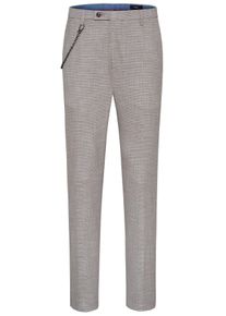 Anzughose Cinque "CIBRAVO", Herren, Gr. 102, S-Gr, braun, Web, Obermaterial: 54% Viskose, 45% Polyester, 1% Elasthan, gemustert, schmal normal, Hosen Anzughose, in dezentem Muster, Slim fit