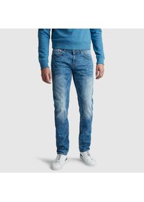 PME-Legend Regular-fit-Jeans PME LEGEND "Nightflight PTR120", Damen, Gr. 46, L&auml;nge 32, blau (mid blau), Denim/Jeans, Obermaterial: 93% Baumwolle, 6% Polyester, 1% Elasthan, regular fit lang, Jeans Regular-fit-Jeans, in verschiedenen Waschungen - Regular Fit