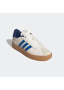 Sneaker adidas Sportswear "VL COURT 3.0", Herren, Gr. 42, wei&szlig; (core wei&szlig;, bright royal, dunkelblau), Leder, Synthetik, Schuhe Sneaker, inspiriert vom Design des adidas samba