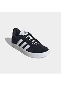 Sneaker adidas Sportswear "VL COURT 3.0", M&auml;dchen, Gr. 40, schwarz-wei&szlig; (core schwarz, ftwr wei&szlig;, core schwarz), Leder, Synthetik, Schuhe Sneaker, inspiriert vom Design des adidas samba, f&uuml;r Kinder & Jugendliche