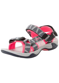 Sandale CMP "HAMAL WMN HIKING SANDAL", Damen, Gr. 37, grau (grau, gloss), Synthetik, Schuhe Sandale