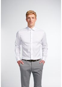 Langarmhemd Eterna "SLIM FIT", Damen, Gr. 44, Normalgr&ouml;&szlig;en, wei&szlig;, Twill, 4% Elasthan, 26% Polyamid, 70% Lyocell, schmal, Manschette, Hemden Langarmhemd, EASY IRON (b&uuml;gelleicht)