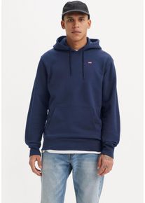 Levi's Kapuzensweatshirt LEVI'S "NEW ORIGINAL HOODIE", Herren, Gr. XL, blau (navy), Sweatware, Obermaterial: 100% Baumwolle, normal h&uuml;ftbedeckend, Rundhals, eingesetzt Rippb&uuml;ndchen, Sweatshirts Kapuzensweatshirt, mit kleinem Batwing-Logo